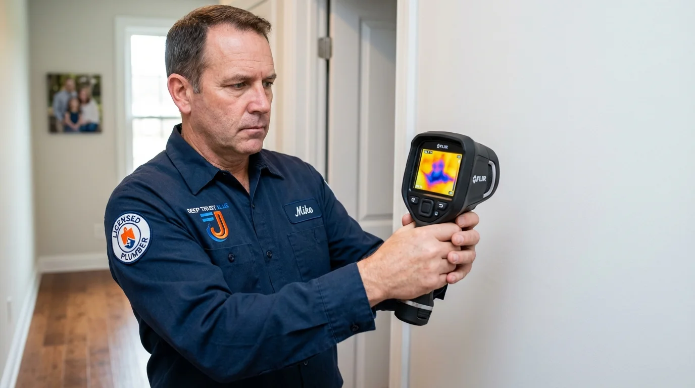 Thermal imaging leak detection by Johns Plumbing LLC in Lake Grove